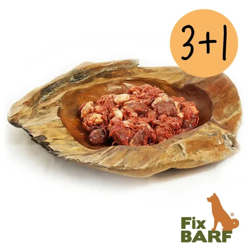 Prenez-vous 4 et payez pour 3 Menu complet volaille - Fix-BARF®