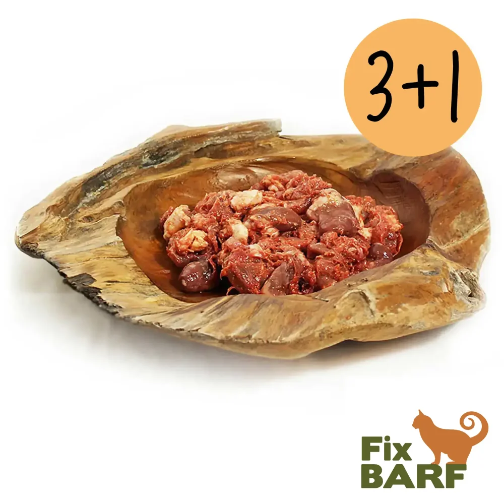 Prenez-vous 4 et payez pour 3 Menu complet volaille - Fix-BARF®